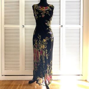 Floral Black Maxi Dress